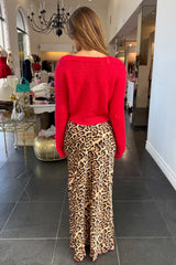 Wild Holidays Maxi Skirt-Leopard