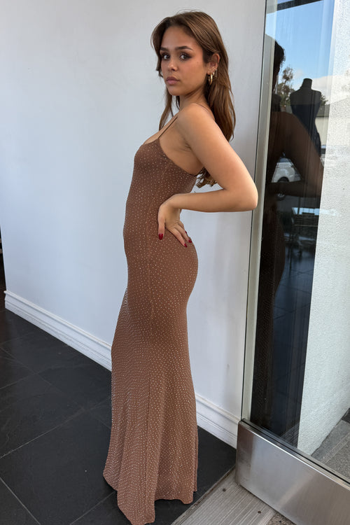 Starlette Maxi Dress-Mocha