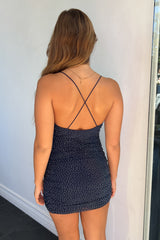 Starlette Dress-Navy