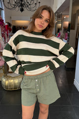 Montana Sweater-Forest/Ivory