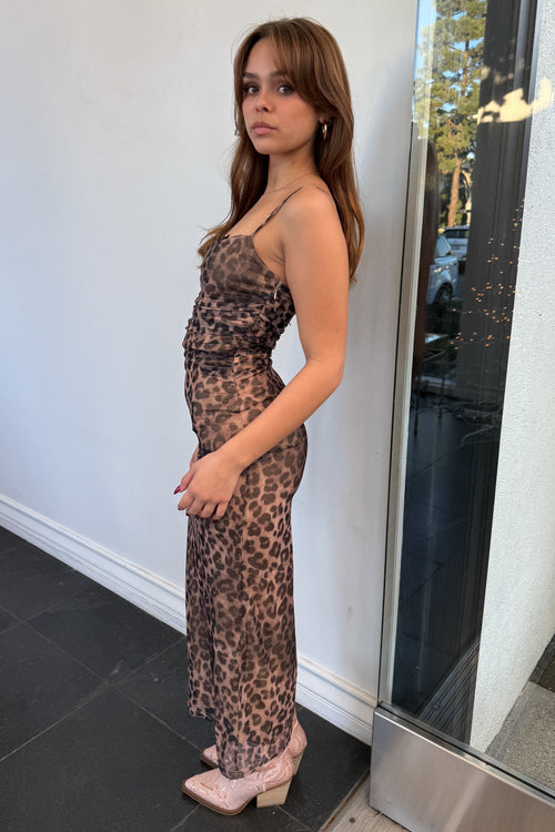 For The Love Of Leopard Maxi Dress