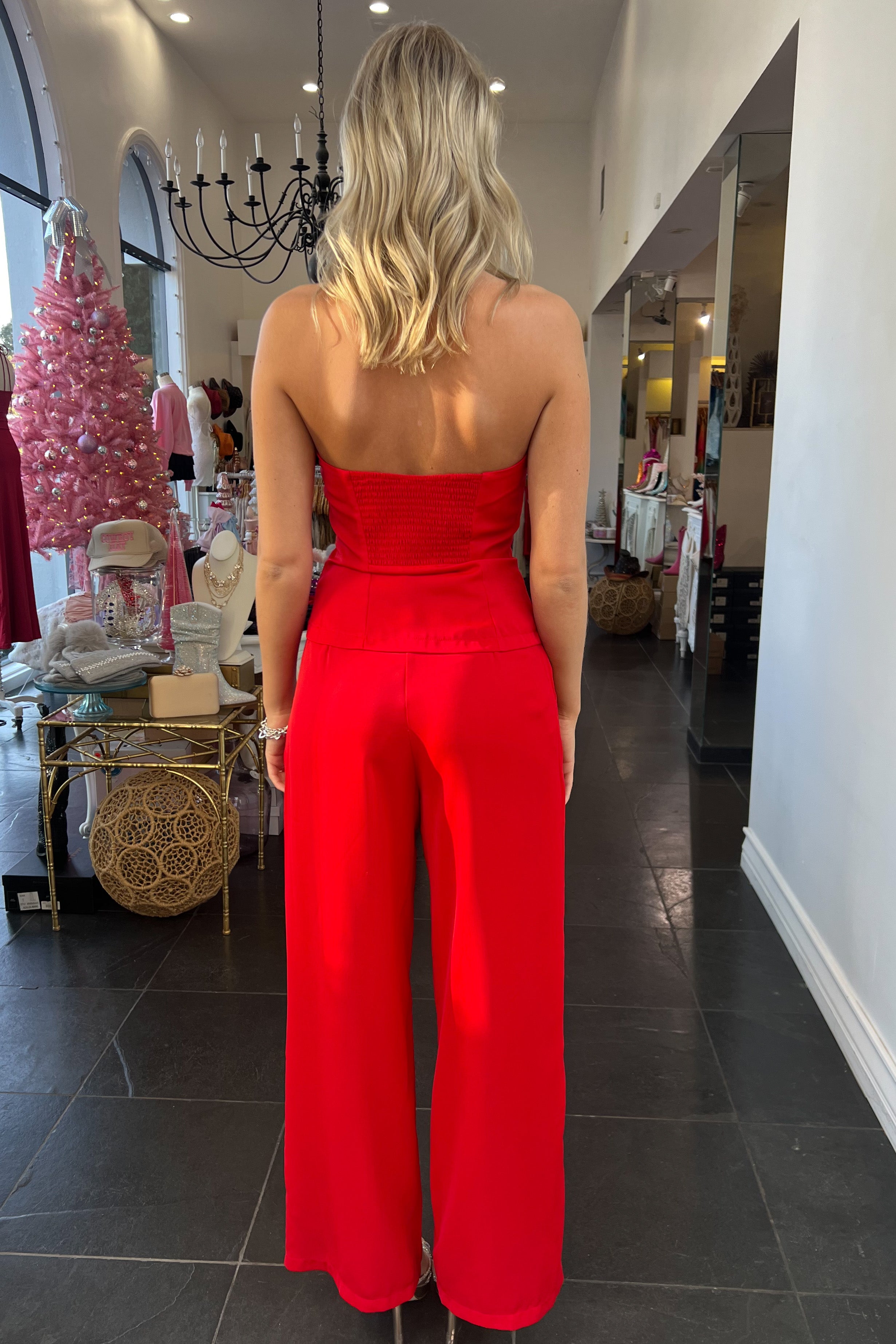 All I Want Pant Set-Red