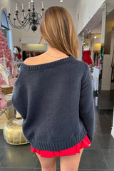 American Beauty Sweater-Navy