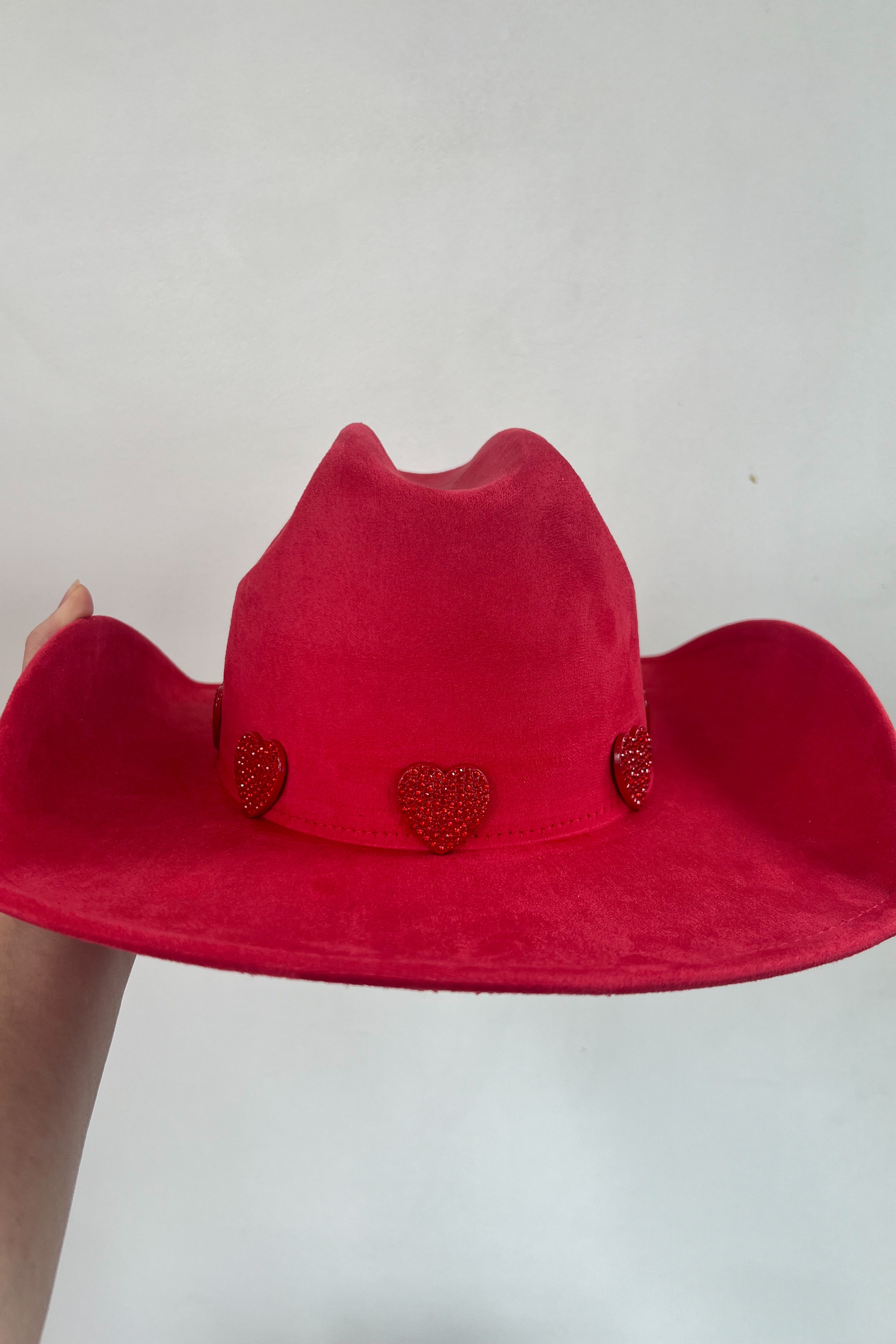 Heart Of Glass Cowgirl Hat-Red
