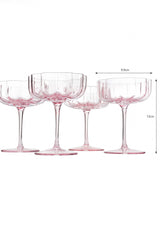Flower Champagne Coupe -Pink