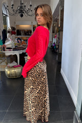 Wild Holidays Maxi Skirt-Leopard