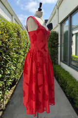 Cape Cod Lobster Bake Maxi Dress-Red