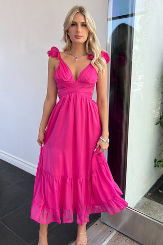Your Heart Or Mine Dress Set-Pink