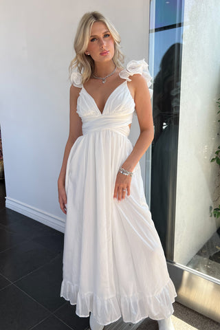 Mariposa Dress-White