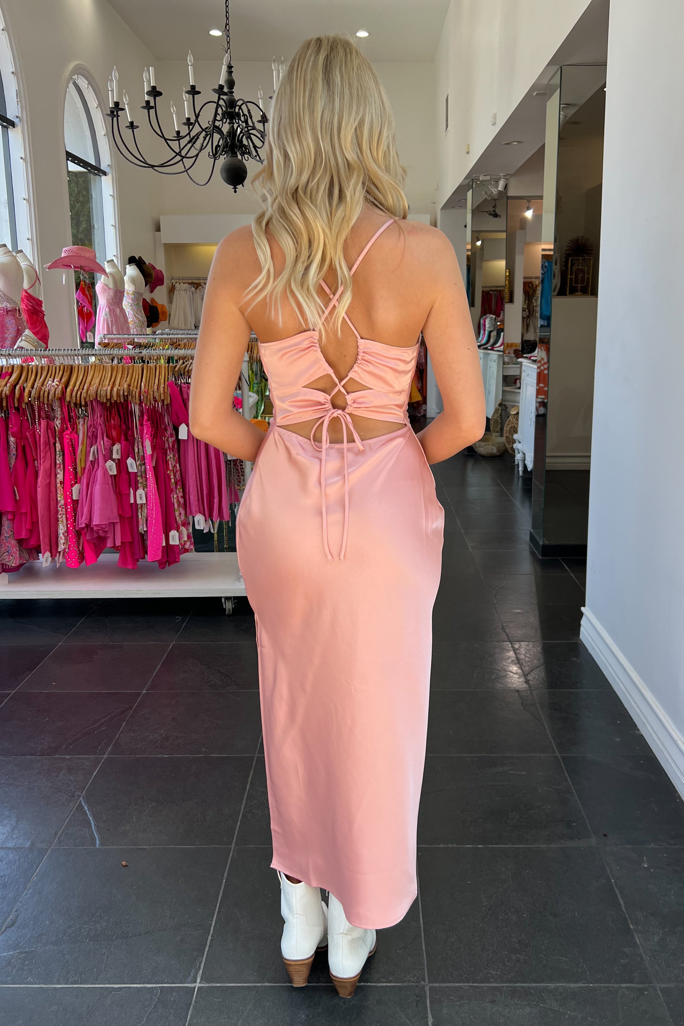 Thira Maxi Dress-Rosé