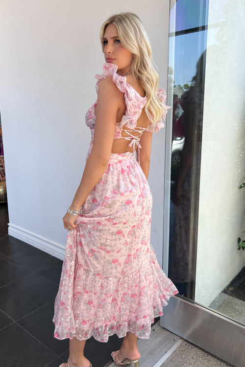 Rosetta Maxi Dress-Pink