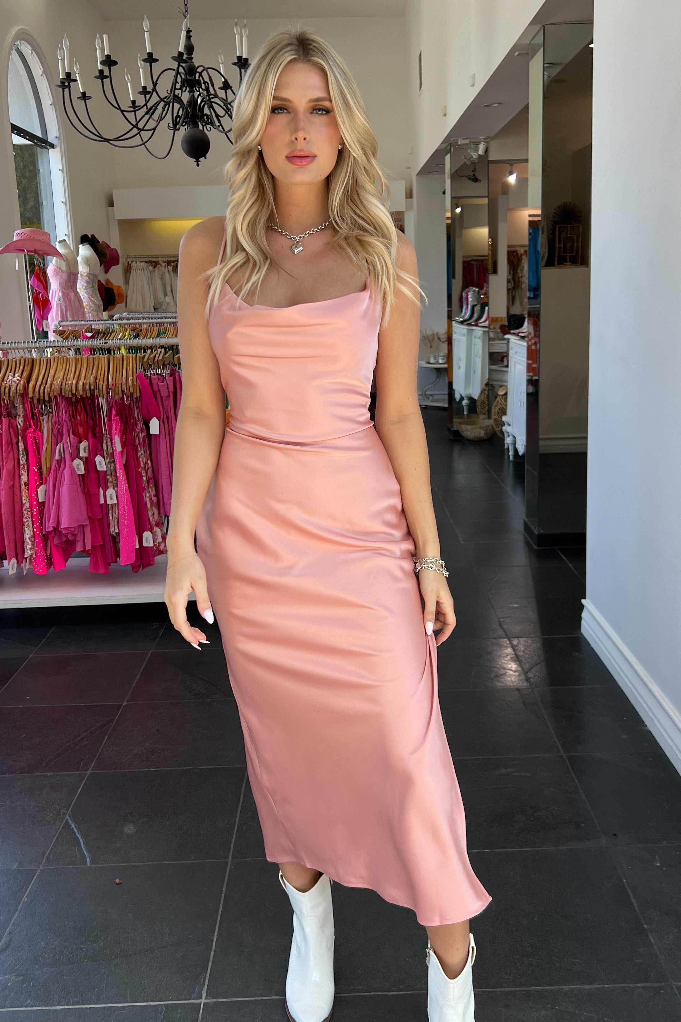 Thira Maxi Dress-Rosé