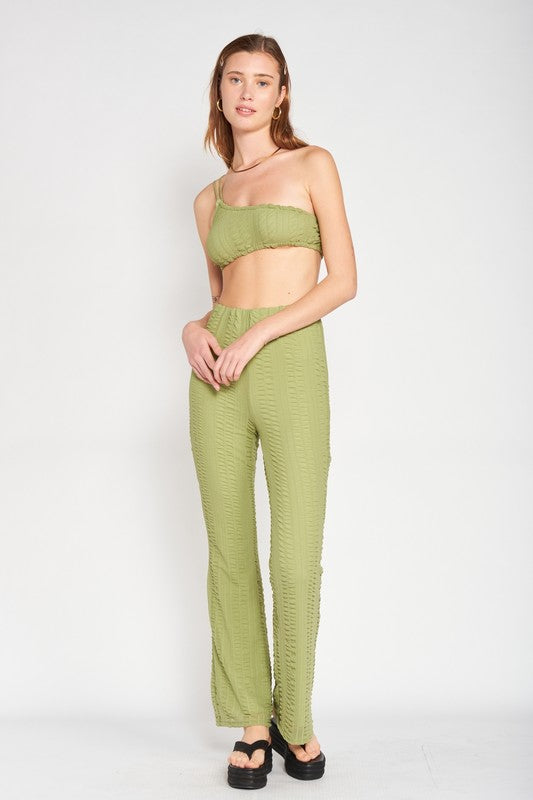 Life Is Beautiful Pant Set-Meadow Green