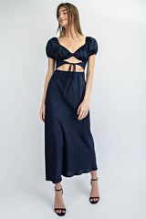 Night Moves Dress-Navy