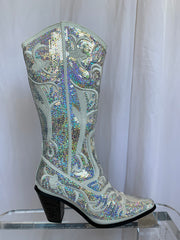 American Beauty Tall Boots-White
