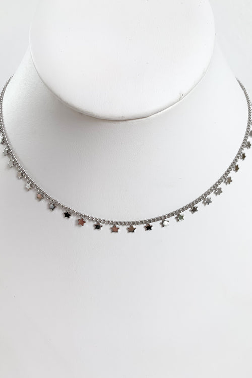 Star Lineup Necklace-Silver