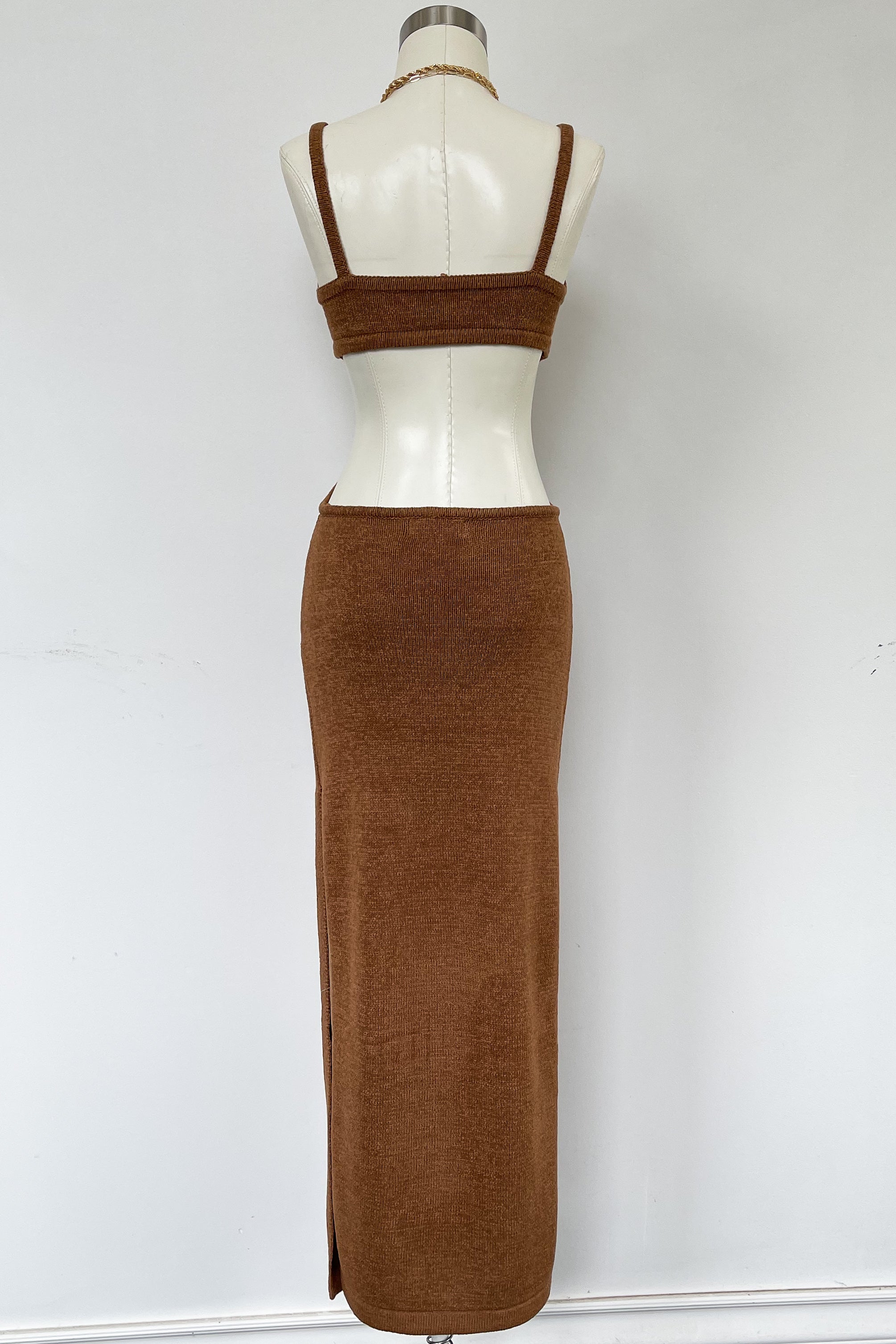 Tulum Maxi Dress-Brown