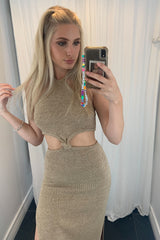 Riviera Maxi Dress-Taupe