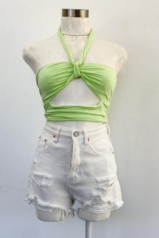 Athens Scarf Top-Green