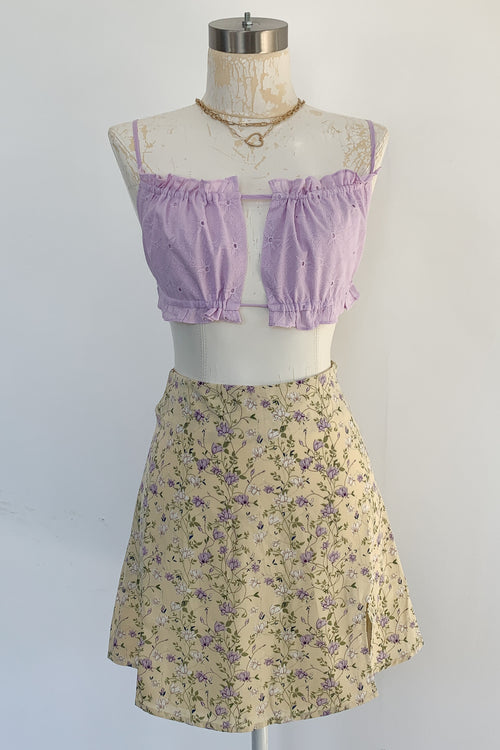Crazy About You Top-Lavender