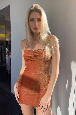 Stefani Mini Dress-Mauve