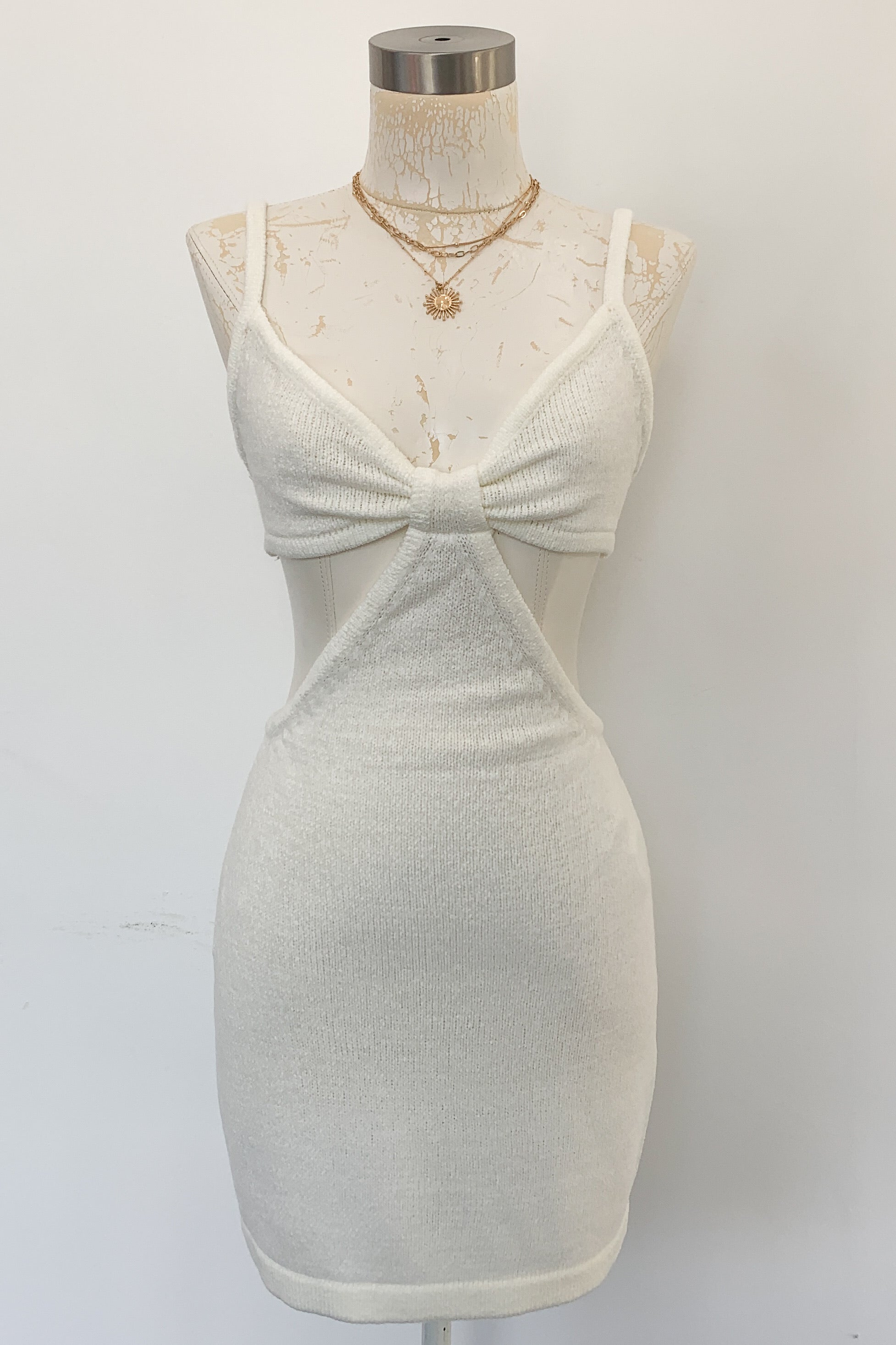 Tulum Mini Dress-Off White