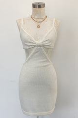 Tulum Mini Dress-Off White