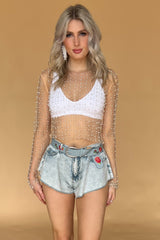 Alabama Flare Denim Shorts-Acid