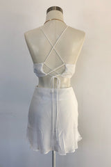 Summer In Paris Dress Set-White