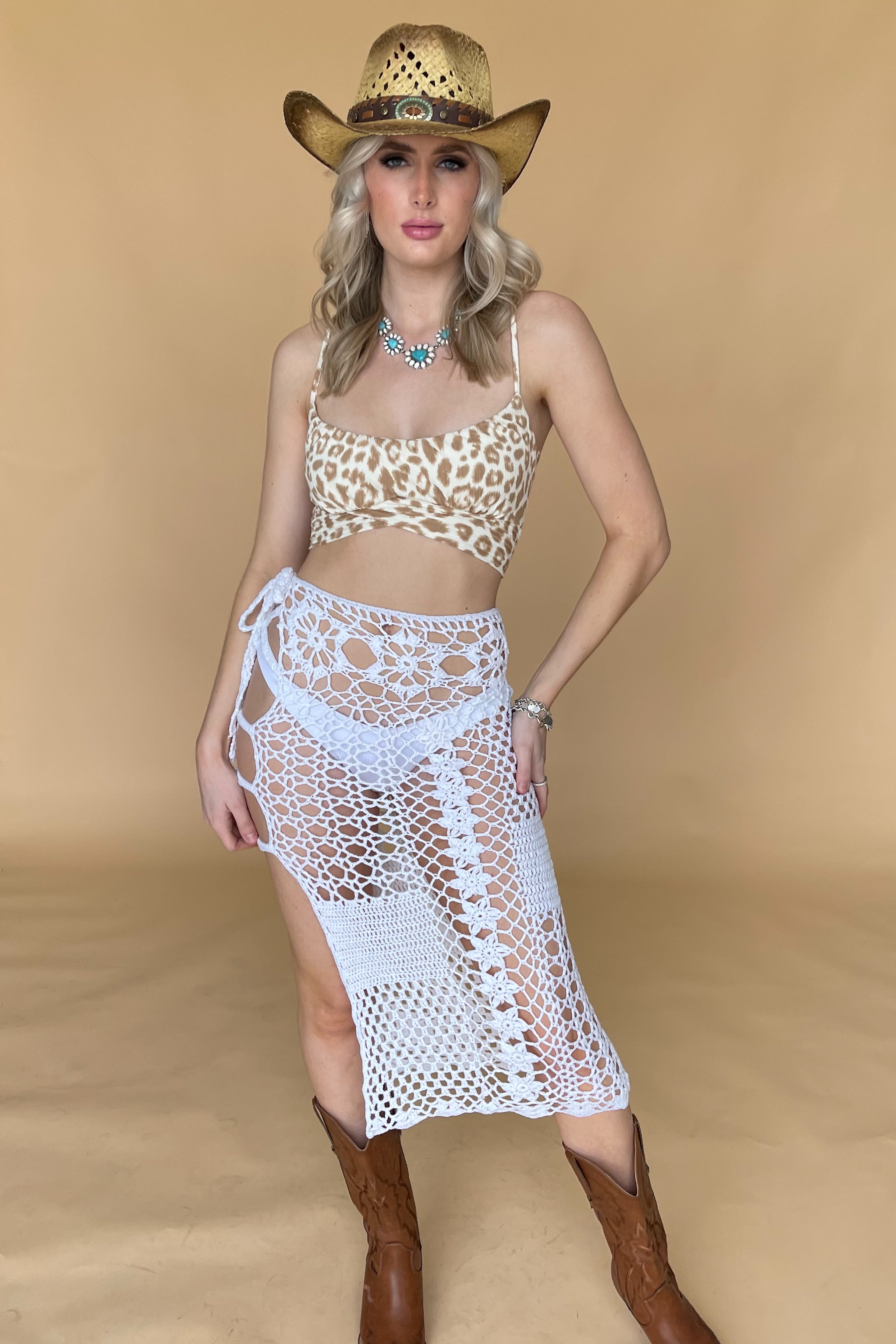 Sand Storm Skirt-White