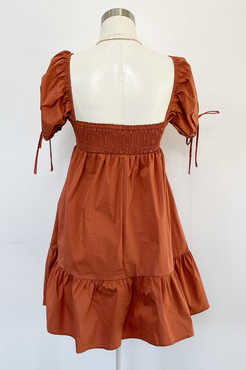 Tallulah Dress-Terracotta