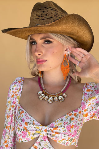 Electric Cowgirl Earrings-Silver