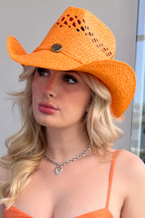 Lets Go Barbie Cowboy Hat-Orange