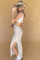 Soak Up The Sun Maxi Dress-Off White