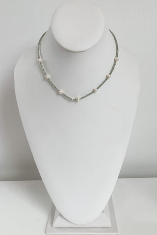 Golden Circle Necklace-Silver