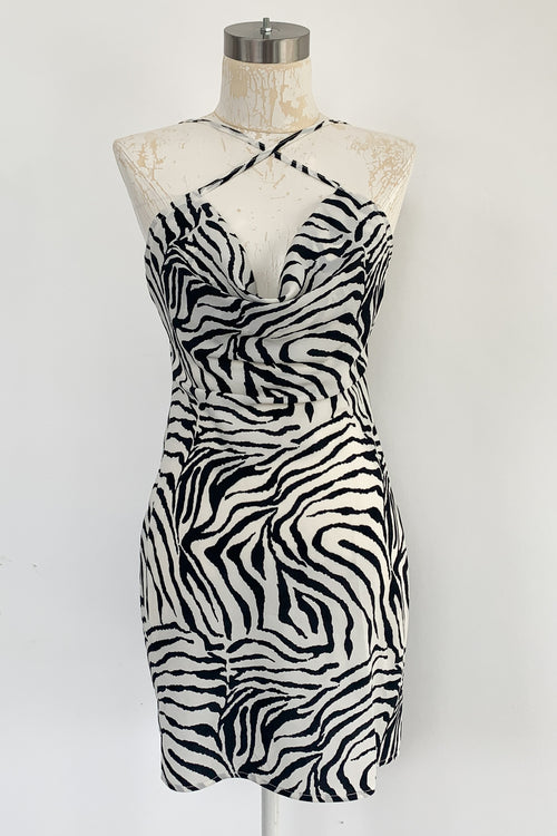 Wild Time Dress-Zebra