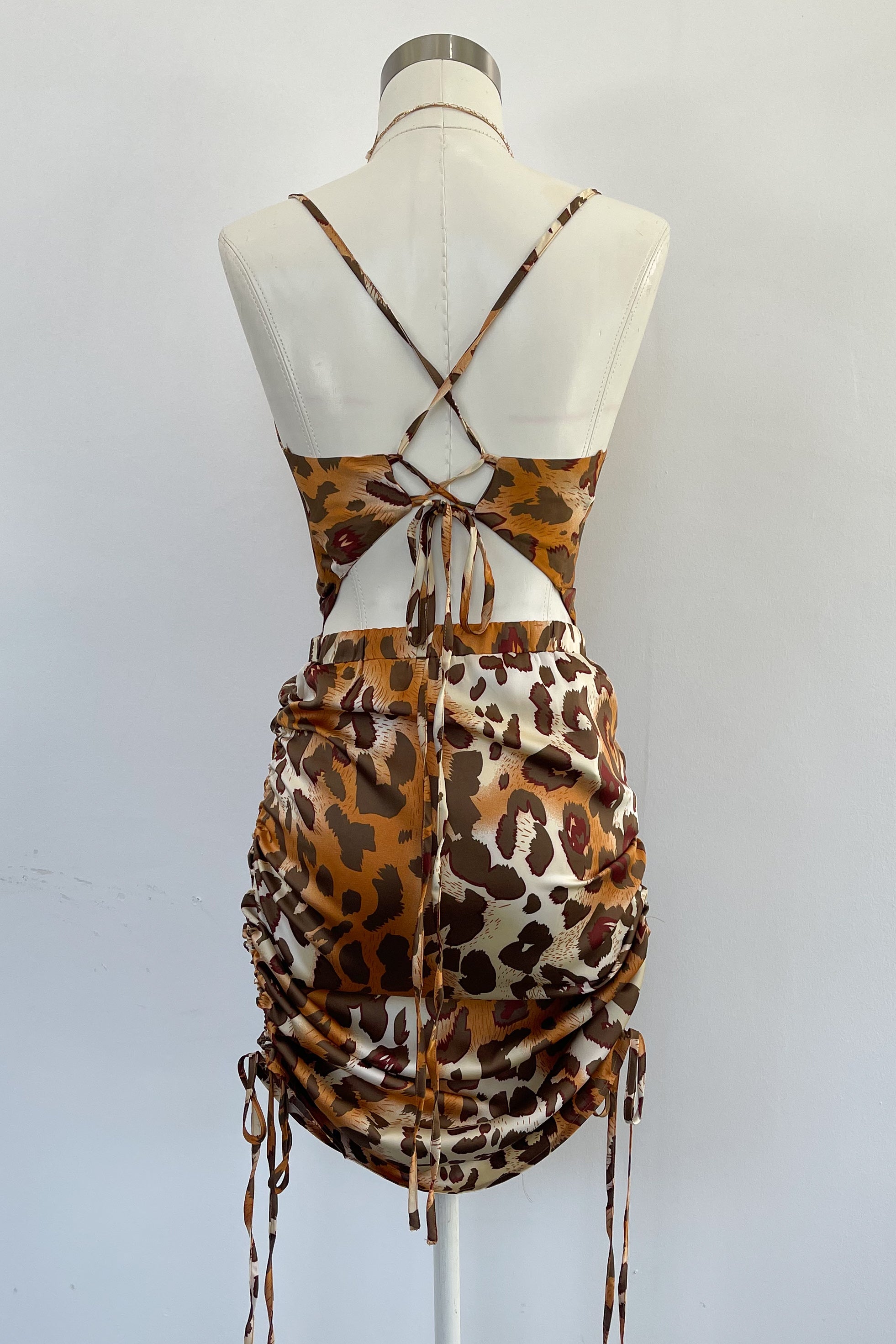 Into The Wild Dress Set-Leopard