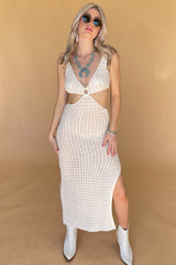 Soak Up The Sun Maxi Dress-Off White