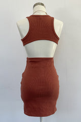 Show You Off Dress-Clay