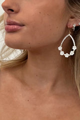 Flower Shop Earrings-White