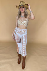 Sand Storm Skirt-White
