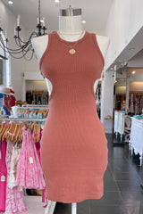 Show You Off Dress-Clay