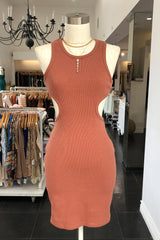 Show You Off Dress-Clay