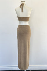 Riviera Maxi Dress-Taupe