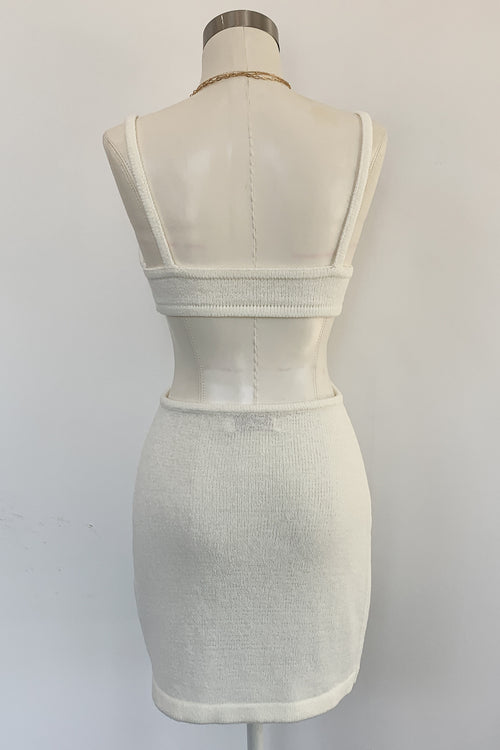 Tulum Mini Dress-Off White
