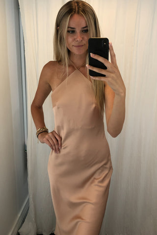 Alba Mini Dress-Brown