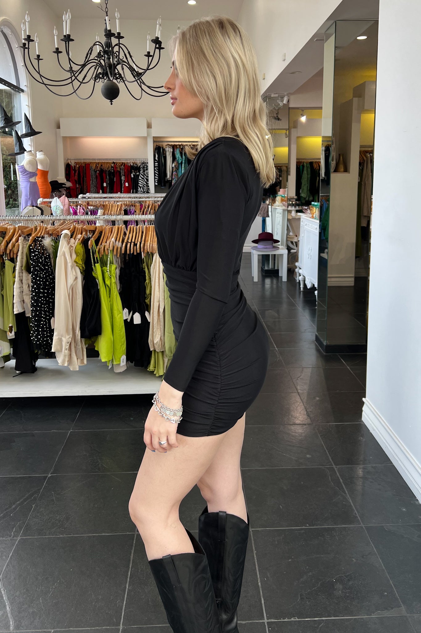 Queensland Dress-Black