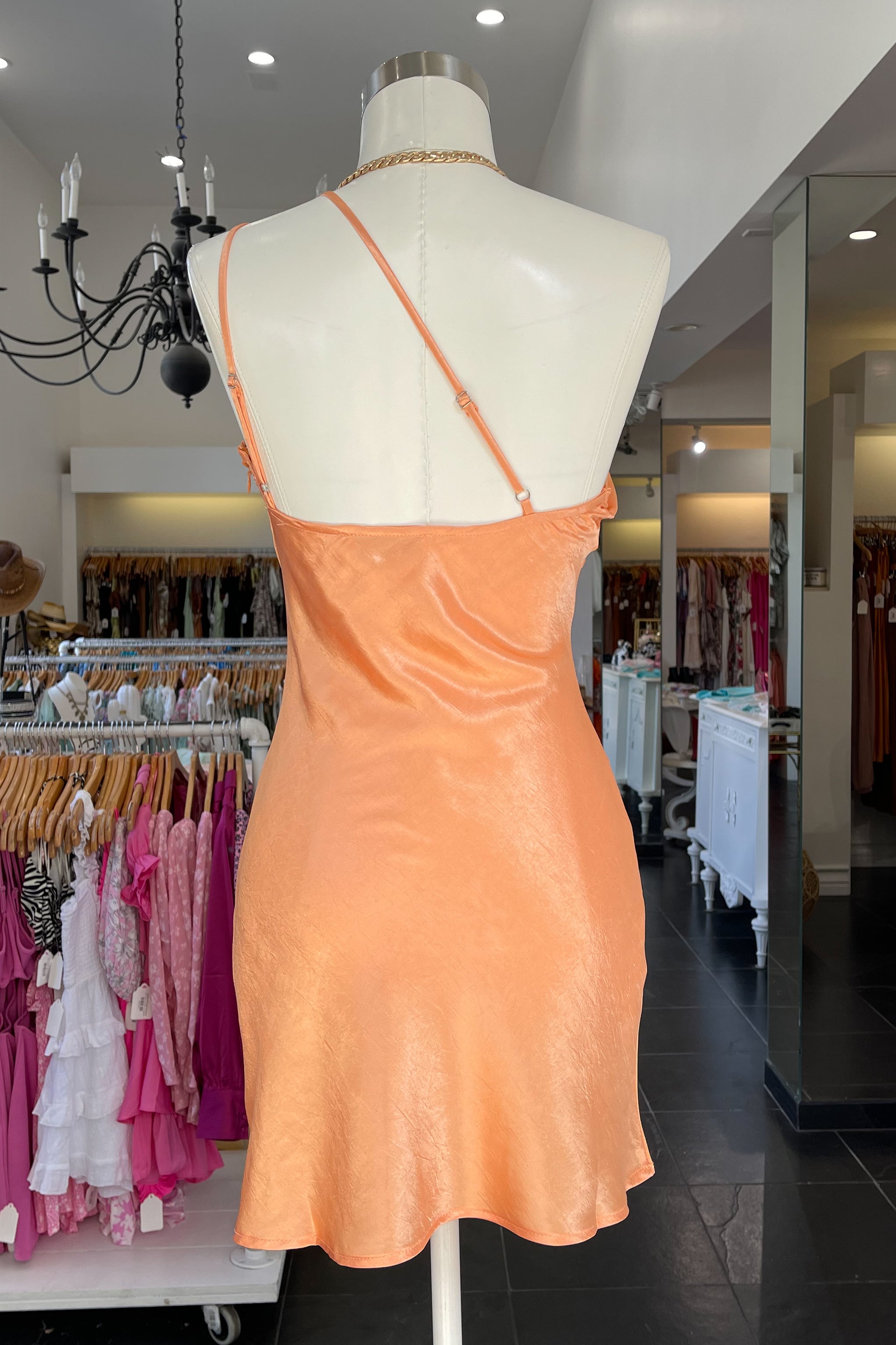 Rosario Mini Dress-Apricot