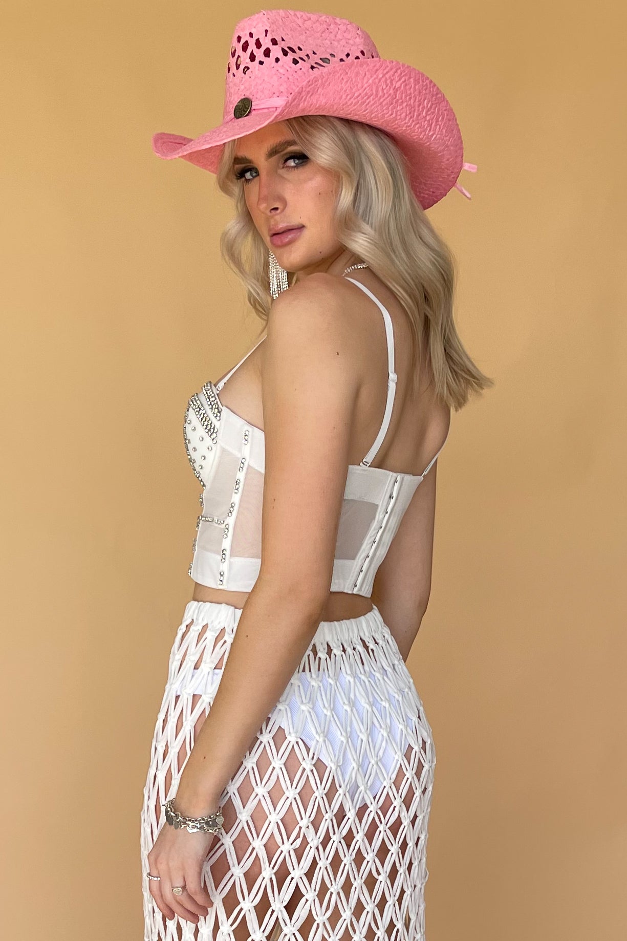 LA Cowgirl Top-White