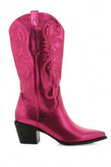 Billini Danilo Western Boot-Fuchsia Metallic